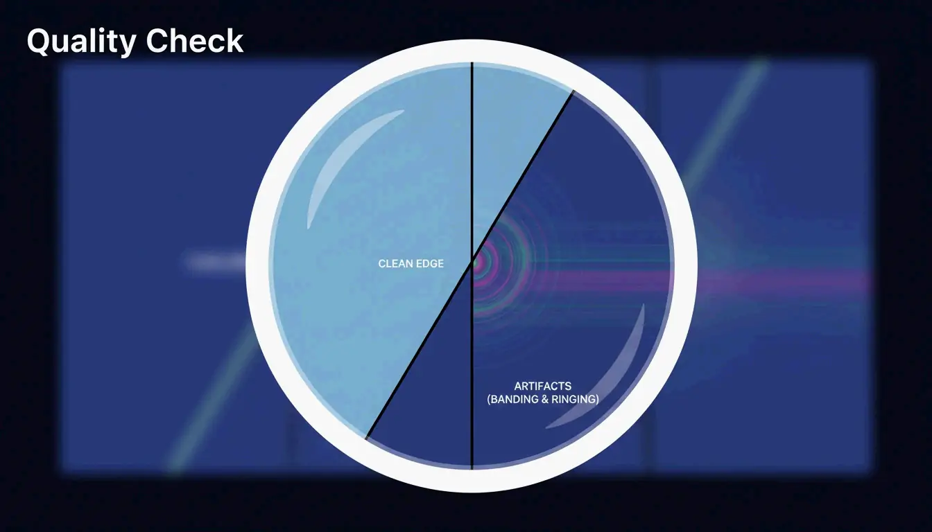 Visual quality check: focus on detail