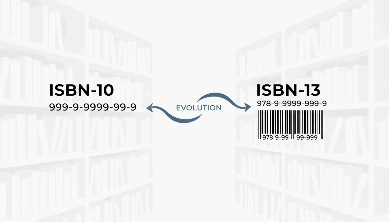 ISBN 10与13位标准的演变与对比