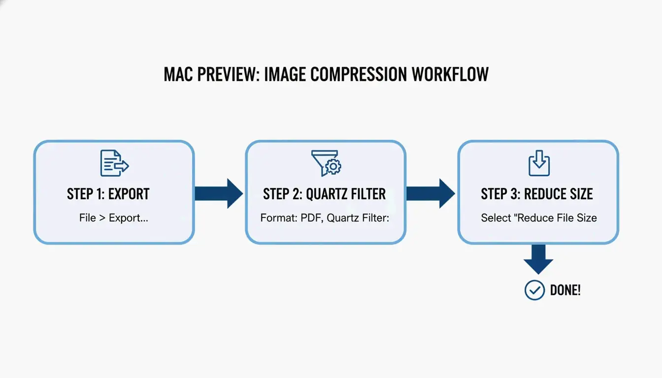 Simple 3-step workflow for Mac Preview compression