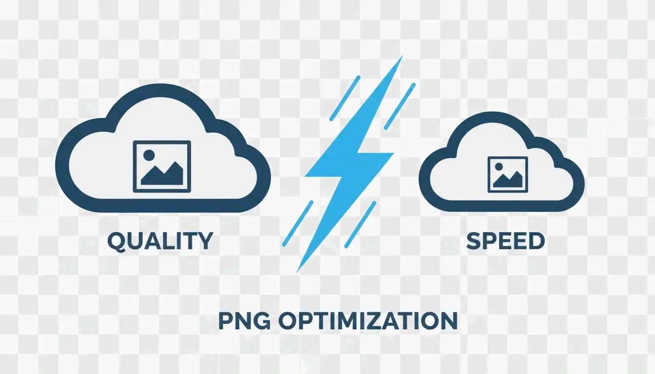 A sleek, modern visual representing fast, high-quality image compression