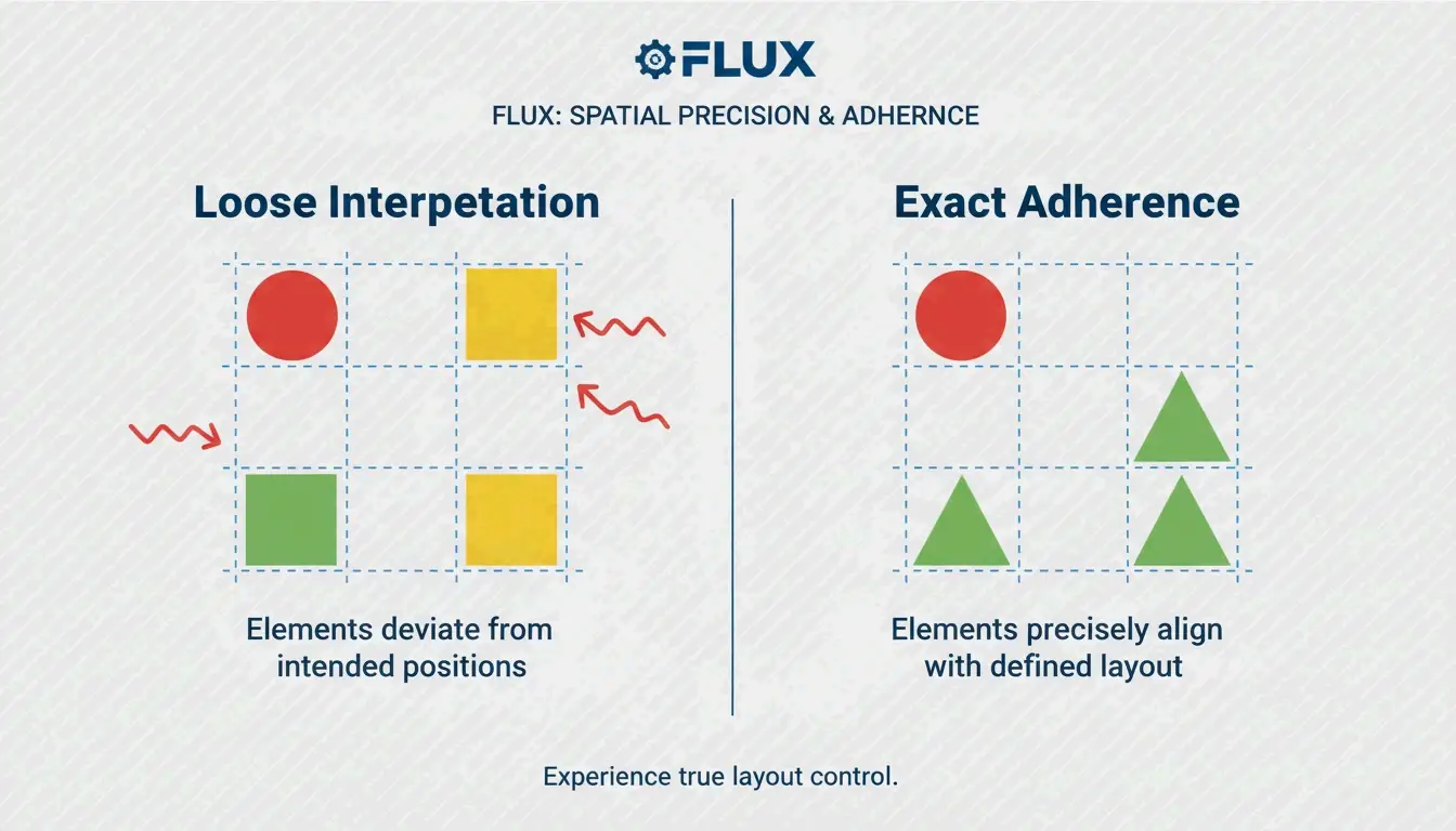 مقارنة تظهر تفوق Flux في الالتزام بالمطالبة والتحكم
