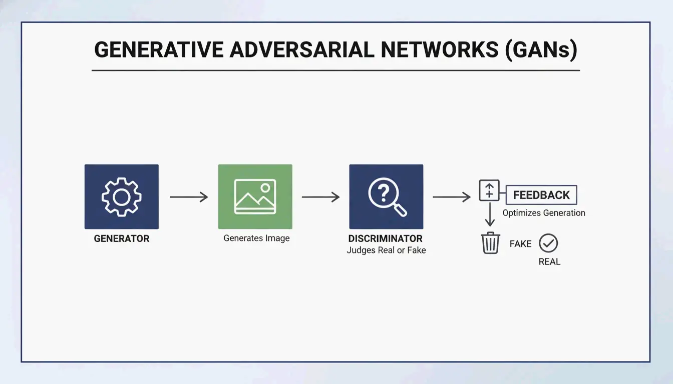 GANs 架构：生成器与判别器的对抗逻辑