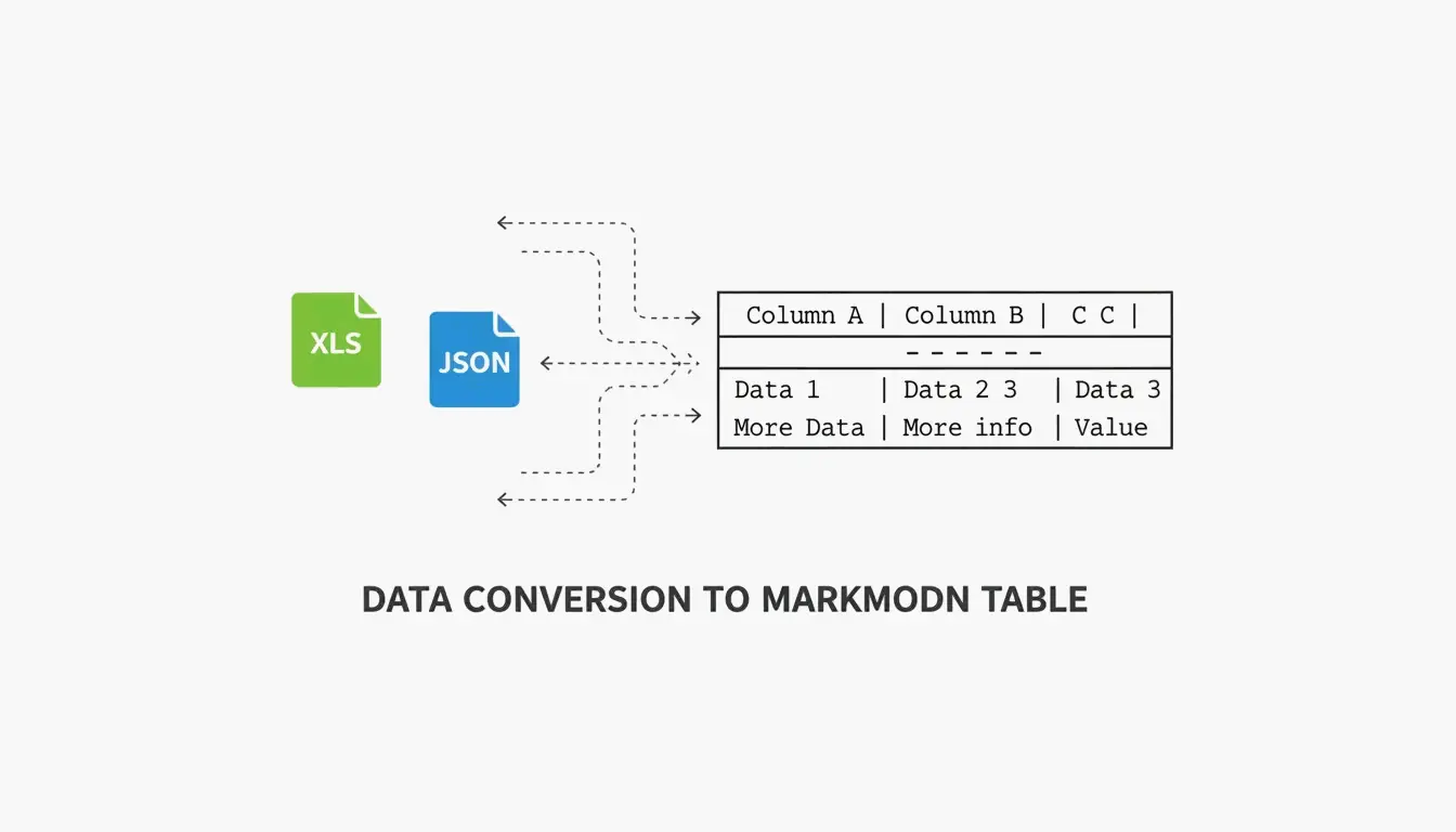 Best Markdown Table Generator: Convert Excel, CSV, JSON to GFM Fast