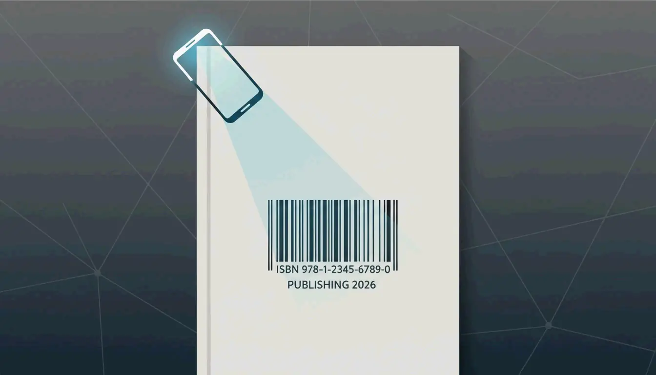 A clean, modern book cover showing a barcode being scanned, symbolizing the bridge between physical books and digital retail.
