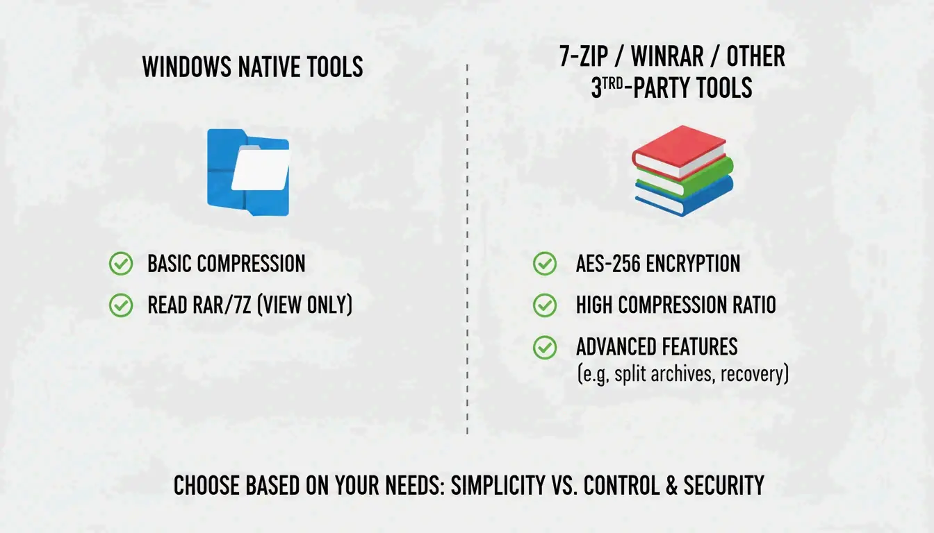 Comparación entre herramientas nativas y software de terceros