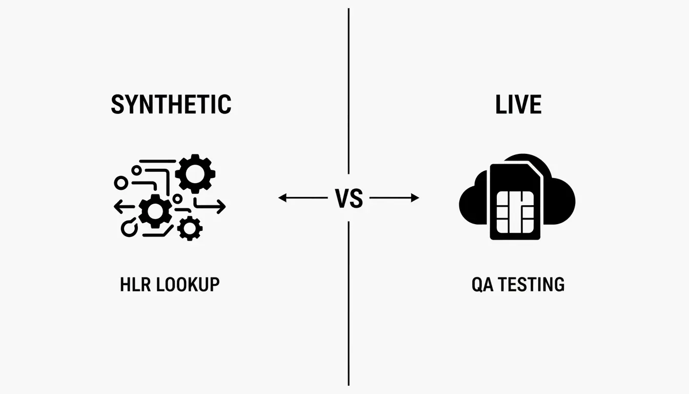 A simple 2-node comparison between Synthetic Data and Live Infrastructure.