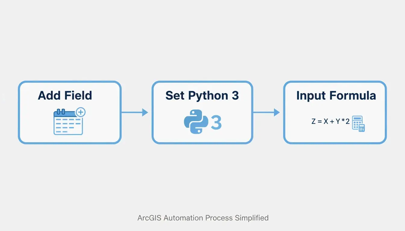 3-step GIS workflow for batch area conversion