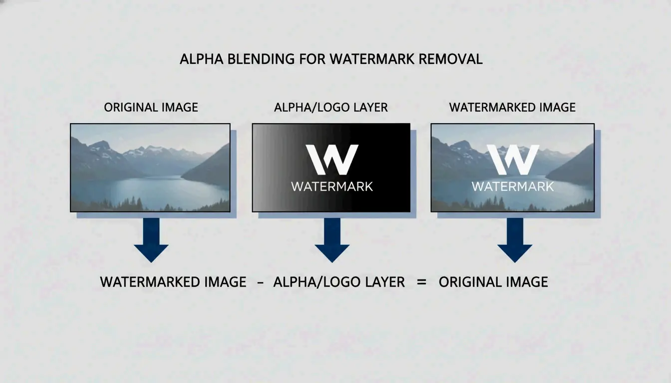 传统数学逻辑：Alpha 混合公式的视觉化拆解