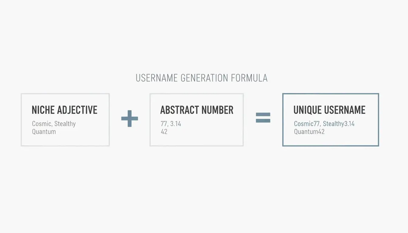 A simple 3-node diagram showing the 2026 username formula